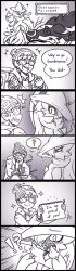 Rule 34 | !?, 1boy, 1girl, ?, angry, bag, bags under eyes, beanie, blush, breasts, cable knit, creatures (company), english text, fainted, fusion, game freak, garderenne (rakkuguy), gardevoir, gen 3 pokemon, gen 8 pokemon, glaring, glasses, hair over one eye, hat, hatterene, highres, large breasts, looking back, narrowed eyes, nintendo, notepad, obstagoon, open mouth, pokemon, pokemon (creature), pokemon swsh, rakkuguy, speech bubble, surprised, sweatdrop, writing