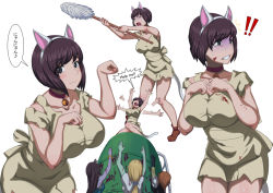 Rule 34 | breasts, cleavage, cornered, monster, multiple girls, oosawa uuryo, tagme, trapped, zombie, zombie girl