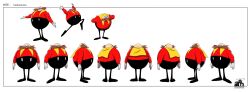 Rule 34 | character profile, character sheet, dr. eggman, highres, multiple views, official art, sega, sonic (series), turnaround