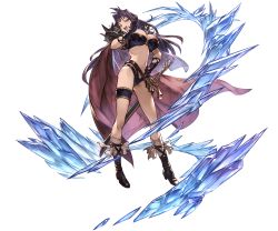 Rule 34 | &gt;:d, 10s, 1girl, :d, ahoge, black footwear, black gloves, blue eyes, blush, boots, breasts, cape, circlet, cleavage, full body, gloves, granblue fantasy, hair intakes, hand on own hip, high heel boots, high heels, ice, jewelry, large breasts, long hair, minaba hideo, naga the serpent, navel, necklace, official art, ojou-sama pose, open mouth, purple hair, revealing clothes, sheath, skull, skull necklace, slayers, smile, solo, spikes, sword, transparent background, v-shaped eyebrows, weapon