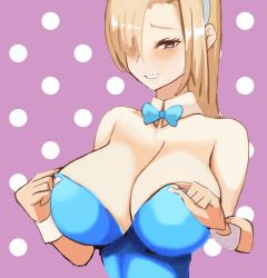 Rule 34 | 1girl, animated, animated gif, asuna (blue archive), blonde hair, blue archive, bouncing breasts, breasts, brown eyes, hair over one eye, hairband, looking at viewer, nipples, one eye covered, solo, tako (artist), white hairband