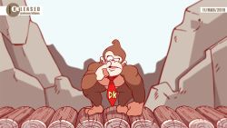 Rule 34 | 1boy, 2girls, animated, animated gif, ape, arm behind head, arm up, armpits, arms up, artist name, barefoot, beanie, between legs, big hair, blinking, blonde hair, blunt bangs, blush, breasts, clenched hands, closed mouth, diives, dixie kong, donkey kong, donkey kong (series), earrings, full body, furry, hand between legs, happy, hat, jewelry, jumping, long hair, looking at another, looking at viewer, looking to the side, medium breasts, midriff, multiple girls, navel, necktie, nintendo, nipples, no humans, nose picking, nude, one eye closed, open mouth, outstretched arm, outstretched arms, own hands together, pink headwear, ponytail, red neckwear, signature, smile, standing, star (symbol), surprised, teeth, tiny kong, twintails, v arms, wink