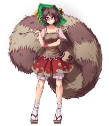 Rule 34 | 1girl, alcohol, animal ears, full body, futatsuiwa mamizou, game cg, glasses, hater (hatater), highres, raccoon girl, sake, short hair, solo, tail, touhou, touhou: mysteries of eastern сreatures