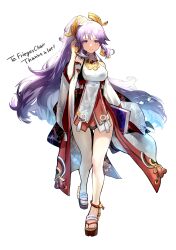 Rule 34 | 1girl, absurdres, alternate costume, bare legs, commission, commissioner upload, cosplay, fire emblem, fire emblem: genealogy of the holy war, genshin impact, hair ornament, highres, ishtar (fire emblem), japanese clothes, lala (sputnik), legs, long hair, long sleeves, nintendo, non-web source, purple eyes, purple hair, ratana therakulsathit, signature, voice actor connection, yae miko