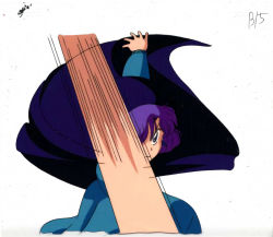 Rule 34 | 1990s (style), akazukin chacha, cape, hood, purple hair, tagme, yakko