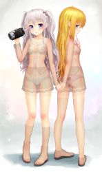 Rule 34 | 10s, 2girls, :o, absurdres, aki99, animal print, aqua eyes, artist name, bear panties, bear print, black ribbon, blonde hair, blue eyes, bow, bra, breast pocket, breasts, brown skirt, camcorder, charlotte (anime), covered erect nipples, feet, finger to own chin, green bra, green panties, hair ribbon, highres, holding hands, interlocked fingers, long hair, long sleeves, looking at viewer, matching underwear, menstrual pad, multiple girls, neckerchief, nipples, nishimori yusa, open mouth, panties, pink bra, pink panties, pleated skirt, pocket, print panties, revision, ribbon, school uniform, see-through, semi-transparent, shadow, shirt, shoes, skirt, small breasts, smile, sony, standing, thighhighs, toes, tomori nao, twintails, two side up, underwear, uniform, very long hair, vest, video camera, white background, white hair, white legwear, x-ray, x-ray vision, yellow bow, zeiss (lens), zettai ryouiki