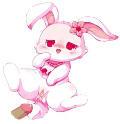 Rule 34 | artist request, rabbit, furry, highres, jewelpet, jewelpet (series), open mouth, penis, pussy, red eyes, ruby (jewelpet), uncensored
