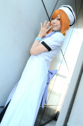 Rule 34 | cosplay, hat, higurashi no naku koro ni, nagicha (model), orange hair, photo (medium), ryuuguu rena, sailor hat