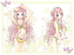Rule 34 | 2girls, :d, absurdres, arched back, armpits, arms up, atelier (series), atelier meruru, blush, bra, breasts, cleavage, collarbone, earrings, framed, frilled bra, frilled panties, frills, highres, jewelry, long hair, looking at viewer, merurulince rede arls, miyama leaves, multiple girls, nail polish, navel, open mouth, panties, pink hair, pink nails, sketch, small breasts, smile, standing, star (symbol), star earrings, thigh gap, underwear, underwear only, very long hair, yellow bra, yellow panties