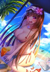 Rule 34 | 2girls, absurdres, bad id, bad pixiv id, beach, bikini, black hair, breasts, cellphone, cleavage, commentary request, computer, contrail, crab, cup, day, drinking glass, drinking straw, earphones, fate/grand order, fate (series), food, fruit, handheld game console, hermit crab, highres, jewelry, laptop, large breasts, lemon, light rays, long hair, looking at viewer, mash kyrielight, meion, multiple girls, necklace, ocean, osakabehime (fate), phone, playstation vita, purple eyes, purple hair, shadow, short hair, sitting, smartphone, swimsuit, twintails, umbrella, very long hair, wariza