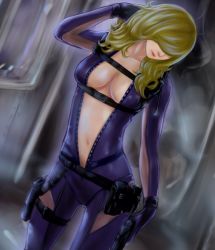 Rule 34 | 1girl, blonde hair, bodysuit, breasts, cleavage, diving suit, large breasts, rachael foley, resident evil, resident evil: revelations, solo, unzipped, wetsuit