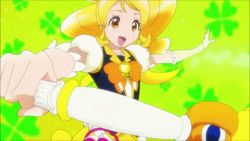 Rule 34 | 10s, animated, animated gif, blonde hair, cure honey, earth (planet), happinesscharge precure!, lowres, magical girl, moon, oomori yuuko, precure, space