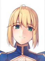 Rule 34 | 1girl, ahoge, artoria pendragon (all), artoria pendragon (fate), blonde hair, boa (brianoa), fate/stay night, fate (series), green eyes, hair ribbon, looking at viewer, ribbon, saber (fate), short hair, simple background, smile, solo, transparent background, white background