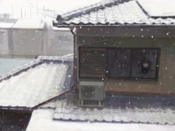 Rule 34 | 1girl, cold, house, kumaori jun, original, snow, solo, winter