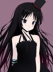 Rule 34 | 00s, 1girl, akiyama mio, bare shoulders, black hair, blue eyes, blunt bangs, don&#039;t say &quot;lazy&quot;, gothic lolita, hat, hime cut, ink (artist), k-on!, lolita fashion, long hair, mini hat, mini top hat, solo, top hat