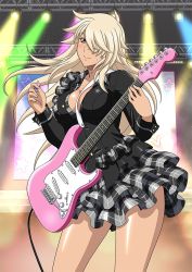 Rule 34 | 1girl, guitar, ikkitousen, long hair, musashibou benkei (ikkitousen), skirt