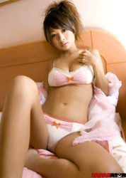 Rule 34 | asian, breasts, cleavage, looking at viewer, midriff, photo (medium), spread legs, tsugihara kana