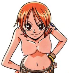 Rule 34 | breasts, nami (one piece), nipples, nude, nude filter, one piece, third-party edit