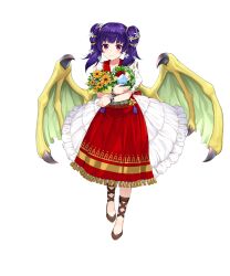 Rule 34 | 1girl, dragon girl, dragon wings, fire emblem, fire emblem: the sacred stones, fire emblem heroes, highres, nintendo, non-web source, official alternate costume, official art, purple hair, solo, wings