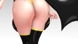 Rule 34 | 1girl, 3d, animated, artist request, ass, ass focus, ass shake, audible music, bare shoulders, blonde hair, blue eyes, blush, boots, bouncing breasts, breasts, breasts out, cameltoe, curvy, dancing, fake wings, halloween costume, highleg, highleg leotard, huge ass, huge breasts, leotard, long hair, looking at another, looking at viewer, official alternate costume, onizaki kirara, open mouth, partially visible vulva, shadow, shiny skin, smile, sound, taimanin (series), taimanin rpgx, thong leotard, twintails, very long hair, video, wings