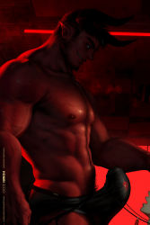 Rule 34 | 2020, 2boys, abs, angel, angel and devil, bara, barefoot, beard, beard stubble, black hair, black male underwear, bulge, chest hair, colored skin, demon boy, demon horns, erection, erection under clothes, facial hair, full body, hairy, highres, homri, horns, imminent fellatio, interspecies, jewelry, large pectorals, large penis, looking at another, male focus, male pubic hair, male underwear, md5 mismatch, multiple boys, multiple penises, muscular, navel hair, necklace, nipples, open mouth, original, pectorals, penis, pubic hair, red eyes, red skin, resolution mismatch, short hair, solo focus, source larger, standing, stubble, thick eyebrows, underwear, underwear only, white male underwear, yaoi