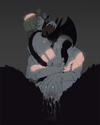 Rule 34 | 2boys, anal, ass, blush, cum, cum in ass, cumdrip, devilman, devilman crybaby, ejaculating while penetrated, ejaculation, interspecies, male focus, male penetrated, multiple boys, sex, size difference, steam, tail, yaoi