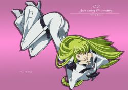 Rule 34 | 00s, bell-bottoms, c.c., code geass, green hair, highres, long hair, pants, solo, vector trace, yellow eyes