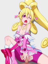 Rule 34 | 1boy, 1girl, aida mana, bad id, bad pixiv id, bdsm, bike shorts, blonde hair, blush, boots, bow, brooch, censored, choker, cure heart, dokidoki! precure, eyelashes, flat chest, heart, heart brooch, hetero, highres, jewelry, long hair, magical girl, mosaic censoring, nipples, one eye closed, open mouth, penis, pink bow, pink eyes, pink footwear, ponytail, precure, sex, simple background, solo focus, sweatdrop, takeda yukimura, top pull, torn clothes, vaginal, white background, wince, wink
