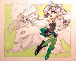 Rule 34 | + +, 1girl, ankle boots, artist name, artist request, bare shoulders, boots, cokeshi, creatures (company), dress, earrings, eyebrows, fangs, flower, game freak, gen 1 pokemon, gloves, highres, inkling, jewelry, marie (splatoon), mole, mole under eye, nintendo, pantyhose, pantyhose under shorts, pointy ears, poke ball, poke ball (basic), pokemon, pokemon (creature), short hair, shorts, shorts under dress, silver hair, smile, splatoon (series), splatoon 1, tentacle hair, thick eyebrows, thigh strap, thighs, traditional media, venusaur, yellow eyes