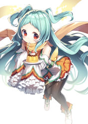 Rule 34 | 1girl, bare shoulders, black pantyhose, blue hair, blush, boots, brown scarf, cherry, closed mouth, commentary request, detached sleeves, eating, food, fruit, gurasion (gurasion), holding, holding spoon, jacket, layered skirt, long hair, long sleeves, looking at viewer, miyako (princess connect!), orange skirt, pantyhose, pleated skirt, princess connect!, pudding, red eyes, saucer, scarf, simple background, skirt, sleeveless, sleeveless jacket, sleeves past fingers, sleeves past wrists, solo, spoon, two side up, very long hair, white background, white footwear, white jacket, white sleeves