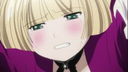 Rule 34 | 1girl, animated, animated gif, blonde hair, blush, gosick, green eyes, long hair, lowres, open mouth, solo, tears, victorica de blois