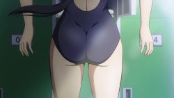 Rule 34 | 10s, 1girl, animated, animated gif, anime screenshot, ass, ass focus, competition swimsuit, curvy, hip focus, huge ass, kaminashi nozomi, keijo!!!!!!!!, one-piece swimsuit, solo, spanked, spanking, spanking self, standing, swimsuit, thick thighs, thighs, wide hips