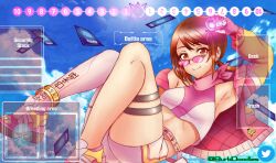 Rule 34 | 1girl, absurdres, crests (digimon), digimon, digimon adventure 02, female focus, glasses, highres, jacket, looking at viewer, nail polish, playmat, smile, solo, yagami hikari