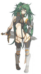 Rule 34 | akishima kei, armor, fantasy, green hair, original, solo, sword, weapon