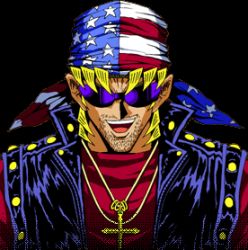 Rule 34 | 1boy, bandana, keith howard, blonde hair, cross, glasses, jewelry, lowres, male focus, necklace, solo, sunglasses, upper body, yu-gi-oh!