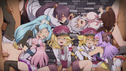 Rule 34 | 6+boys, 6+girls, alice (rune factory), black hair, blonde hair, blue hair, blush, censored, clothed female nude male, clothed sex, elsje (rune factory), green eyes, group sex, hetero, hina (rune factory), livia (rune factory), misasagi (rune factory), mizutenka, mosaic censoring, multiple boys, multiple girls, nude, orgy, penis, pink eyes, pink hair, purple hair, pussy, radea (rune factory), rape, rune factory, rune factory 5, sex, sex from behind, simone (rune factory), vaginal, white hair, yellow eyes