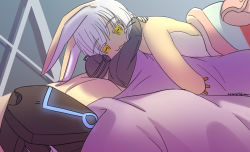 Rule 34 | 2boys, armor2591, blanket, bondrewd, covered face, dated, glowing, highres, lying, made in abyss, mask, multiple boys, nanachi (made in abyss), hugging object, on bed, signature, stuffed toy