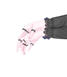 Rule 34 | 1girl, arknights, fingernails, frilled sleeves, frills, highres, jewelry, long sleeves, multiple rings, own hands together, ring, simple background, solo, theresa (arknights), white background