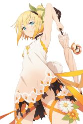 Rule 34 | armpits, blonde hair, choker, edna (tales), flower, official art, side ponytail, tales of (series), umbrella