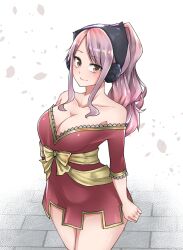Rule 34 | 1girl, breasts, cleavage, fairy tail, highres, large breasts, long hair, meredy (fairy tail), pink hair