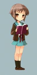 Rule 34 | 00s, animated, animated gif, book, nagato yuki, school uniform, serafuku, solo, suzumiya haruhi no yuuutsu