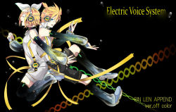 Rule 34 | 1boy, 1girl, aqua eyes, arisato yui, arm warmers, bad id, bad pixiv id, blonde hair, brother and sister, detached sleeves, closed eyes, hair ornament, hair ribbon, hairclip, headphones, highres, kagamine len, kagamine len (append), kagamine rin, kagamine rin (append), leg warmers, music, navel, open mouth, ribbon, short hair, shorts, siblings, singing, twins, vocaloid, vocaloid append