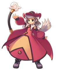 Rule 34 | 1girl, alchemist, alchemy, animal ears, atelier (series), atelier iris, atelier iris eternal mana, boots, cat, cat ears, dress, female focus, game, green eyes, grey hair, gust, hat, magic, norn, norn (atelier), ouse kohime, red dress, short hair, solo, wand, white background, witch