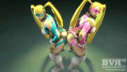 Rule 34 | 20s, 2girls, 3d, alternate color, animated, artist name, ass, ass-to-ass, back, bent over, blonde hair, blue eyes, blueversusred, boots, breasts, capcom, domino mask, female focus, frills, green leotard, grinding, hands on thighs, huge ass, indoors, interior, knee pads, large breasts, leotard, logo, long hair, looking back, looping animation, mask, multiple girls, muscular, muscular female, patreon logo, patreon username, pink leotard, player 2, rainbow mika, revealing clothes, rubbing, source filmmaker (medium), standing, street fighter, street fighter v, toned, toned female, twintails, video, watermark, web address, white footwear, wrestler, wrestling mask, wrestling outfit, wrestling ring, yuri