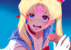 Rule 34 | 1girl, @ @, absurdres, after fellatio, bishoujo senshi sailor moon, blonde hair, blue eyes, blue sailor collar, blush, bow, breasts, choker, circlet, cleavage, collarbone, crescent, crescent earrings, cum, cum in mouth, cum on body, cum on breasts, cum on clothes, cum on tongue, cum on upper body, cum string, cumdrip, derivative work, diadem, double bun, earrings, facial, gloves, hair bun, hair ornament, has bad revision, has censored revision, heart, heart choker, hetero, highres, jewelry, leotard, long hair, looking at penis, medium breasts, meme, mind control, nose blush, on floor, open mouth, parted bangs, penis, penis shadow, red bow, red choker, sailor collar, sailor moon, sailor moon redraw challenge (meme), sailor senshi, sailor senshi uniform, screenshot redraw, shadow, short sleeves, solo focus, sweatdrop, tears, tongue, tongue out, tsukino usagi, twintails, uncensored, upper body, white gloves, white leotard, yanyanzi