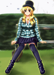 Rule 34 | 00s, 1girl, black thighhighs, blonde hair, blush, breasts, card, diesel-turbo, fate testarossa, floating card, hat, jewelry, lyrical nanoha, mahou shoujo lyrical nanoha, md5 mismatch, mizuki nana, necklace, real life, red eyes, sitting, skirt, smile, solo, thighhighs, voice actor connection