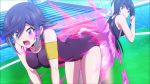 Rule 34 | 10s, 2girls, animated, anime screenshot, ass, blush, cerberus (keijo!!!!!!!!), competition swimsuit, hip attack, huge ass, kaminashi nozomi, keijo!!!!!!!!, kotone fujisaki, multiple girls, one-piece swimsuit, pool, swimsuit, video, water
