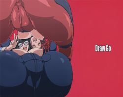 Rule 34 | 2girls, absurdres, ass, ass focus, blush, breasts, cameltoe, carly nagisa, cover, crotch, denim, fat mons, female focus, folded, glasses, happy, highres, huge ass, izayoi aki, jaga note, jeans, knees to chest, large breasts, latex, long hair, multiple girls, nipples, no panties, pants, short hair, take your pick, v, yu-gi-oh!, yu-gi-oh! 5d&#039;s