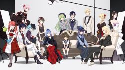 Rule 34 | 5boys, 6+girls, ada (honkai impact), ankle ribbon, aqua eyes, arm grab, ascot, bag, beige jacket, black footwear, black hair, black jacket, black neckwear, black ribbon, black shirt, black skirt, blonde hair, blouse, blue eyes, blue hair, blue neckwear, blue ribbon, blue shirt, blue vest, boots, bow, bowtie, braid, breasts, brown-framed eyewear, brown eyes, brown gloves, brown hair, choker, cici, cleavage cutout, closed mouth, clothes lift, clothing cutout, coat, collarbone, collared shirt, couch, curly hair, detached collar, detached sleeves, dress, dress lift, drill hair, earrings, elbow gloves, elbow on another&#039;s shoulder, elbow rest, emma planck, erwin reanna schrodinger, everyone, expressionless, floating, flower, frederica nikola tesla, frills, fu hua, full body, glasses, gloves, green hair, green neckwear, grey coat, grey footwear, grey legwear, grey skirt, grey vest, hair ornament, hair over shoulder, hair ribbon, hairband, half-closed eyes, handbag, hat, hat ribbon, heterochromia, high-waist skirt, high heels, highres, holding, holding bag, holding flower, holding handbag, honkai (series), honkai impact 3rd, jacket, jewelry, layered skirt, leg ribbon, lieserl albert einstein, lifting own clothes, light blue hair, loafers, long dress, long hair, long skirt, long sleeves, looking at viewer, mecha, medium breasts, multicolored clothes, multicolored dress, multiple boys, multiple girls, nail polish, nancy thomas alva edison, necklace, necktie, off-shoulder dress, off shoulder, official art, open clothes, open jacket, open mouth, otto apocalypse, own hands together, pants, pantyhose, pink hair, ponytail, puffy short sleeves, puffy sleeves, purple eyes, purple flower, purple hair, purple rose, purple shirt, reanna brigantia, red-framed eyewear, red eyes, red footwear, red hair, red lips, red nails, red neckwear, red ribbon, ribbon, robot, rose, shirt, shoes, short hair, short sleeves, shorts, side drill, sidelocks, sitting, skirt, smile, socks, standing, strapless, strapless dress, stud earrings, suspender shorts, suspenders, twintails, veil, very long hair, vest, welt joyce, welt yang, white choker, white dress, white footwear, white gloves, white jacket, white legwear, white pants, wide sleeves, zhangheng