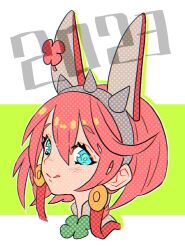 Rule 34 | 1girl, 2023, :p, aqua eyes, clover, elphelt valentine, four-leaf clover, guilty gear, guilty gear xrd, hairband, highres, looking at viewer, medium hair, pink hair, spiked hairband, spikes, tongue, tongue out, yohane shimizu